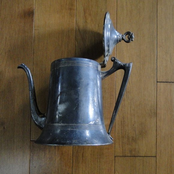 ANTIQUE PEWTER TEAPOT - Picture 3 of 7